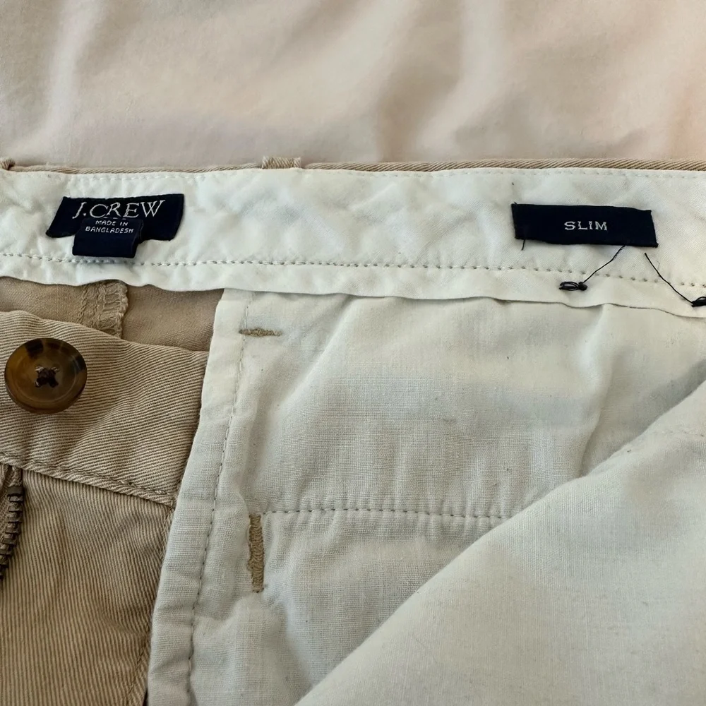 J.Crew Flex Slim Chino light Beige 30x30 Cotton Men’s Pants